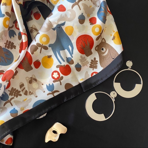 Animals Plants Art Prints Scarf Sqaure - Picture 4 of 7